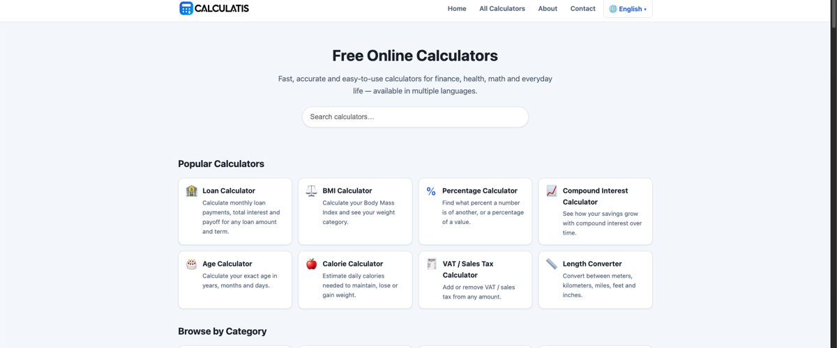 موقع كالكيوليتس - Calculatis